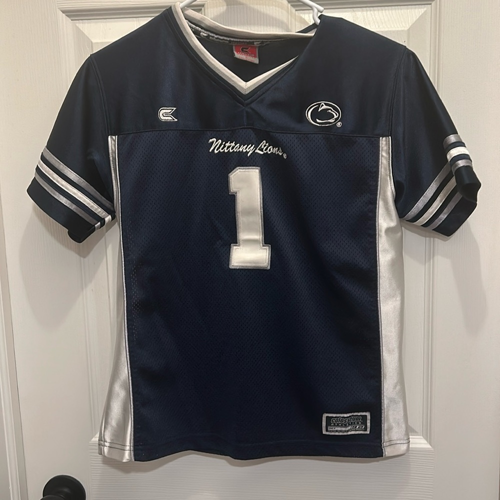 PENN STATE NITTANY LIONS Kids Navy Jersey SIZE: Large